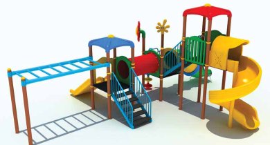 Bursa'da Belediye Park Standartlarına Uygun Güvenli Oyun Grupları Montajı